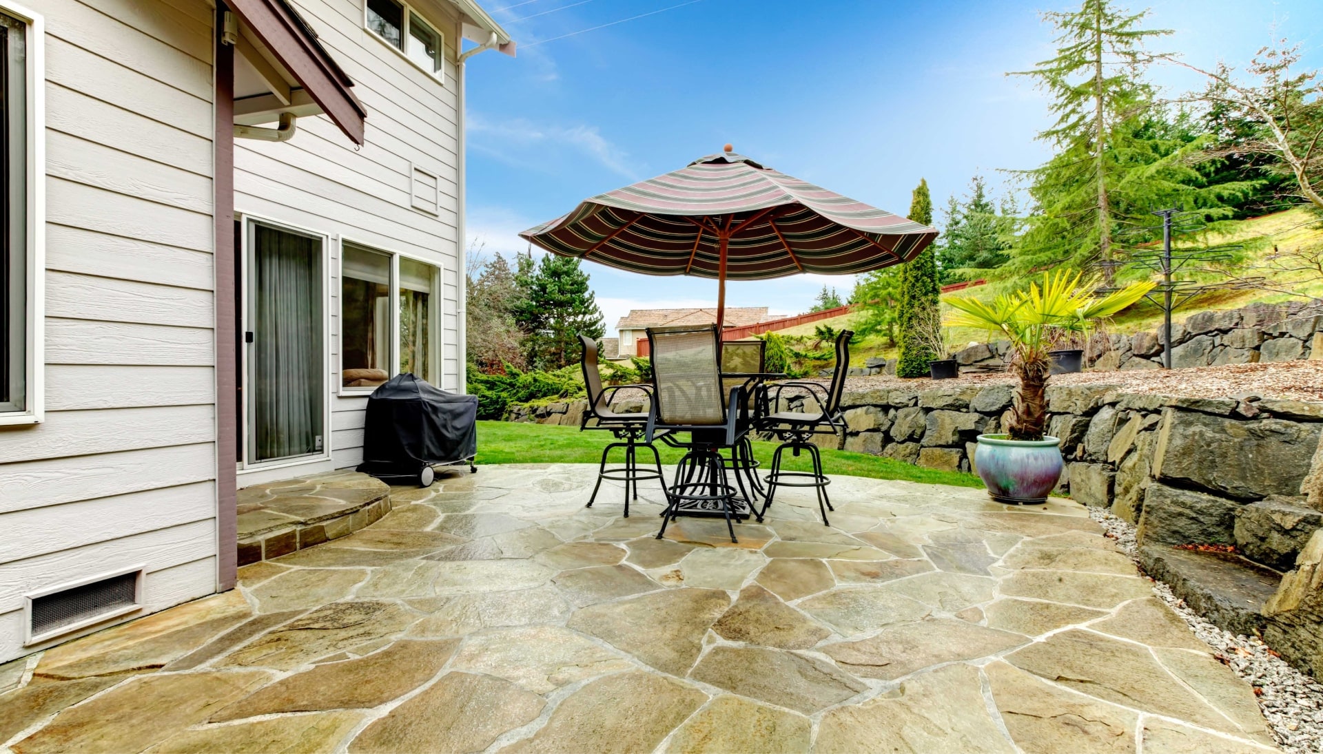 Beautifully Textured and Patterned Concrete Patios in Medford, OR